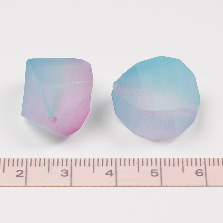 ヴィトライユビーズ つや消し アクリル ひねり