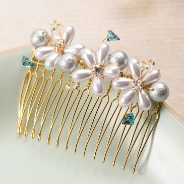 ツイストワイヤーキット ジャスミンのコーム | アクセサリーキット 手芸キット ビーズキット ワイヤーアクセサリー ワイヤーワーク ワイヤーツイスト 小枝アクセサリー