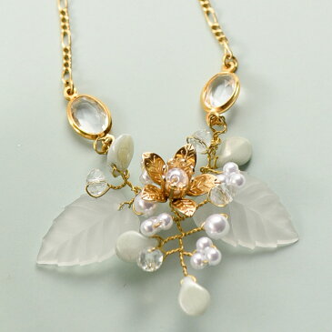 ツイストワイヤーキット スターフラワーのネックレス | アクセサリーキット 手芸キット ビーズキット ワイヤーアクセサリー ワイヤーワーク ワイヤーツイスト 小枝アクセサリー