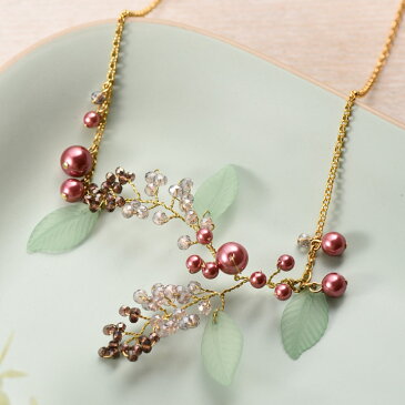 ツイストワイヤーキット ベロニカのネックレス | アクセサリーキット 手芸キット ビーズキット ワイヤーアクセサリー ワイヤーワーク ワイヤーツイスト 小枝アクセサリー