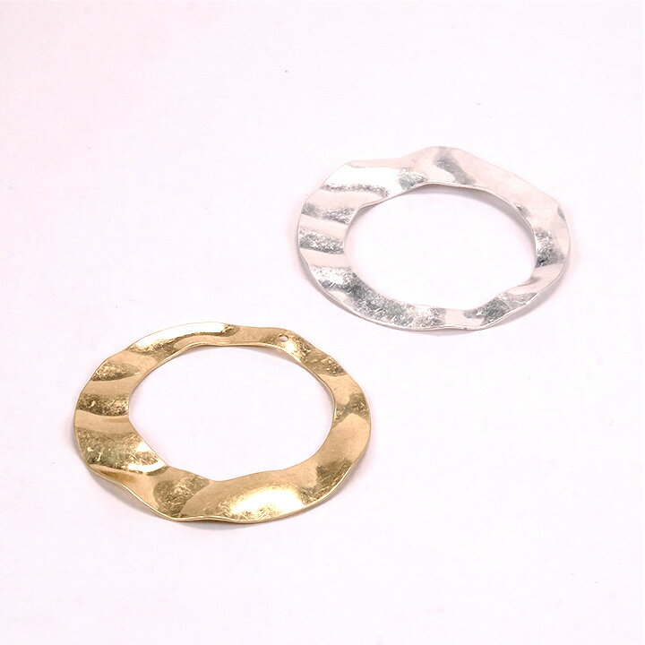 樂天商城 - 【在庫限り】メタルウォンメッキ 丸くりぬき 波線 1穴 約40mm 1ヶ | メタル パーツ アクセサリー 丸くりぬき つや消し マット ツヤ消し ヴィンテージ アンティーク調 波線