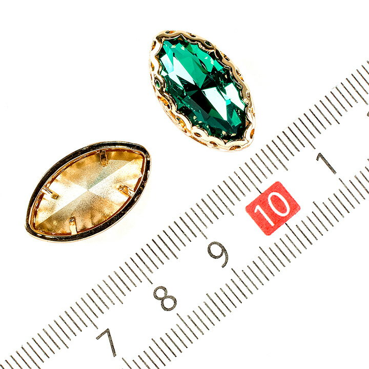 【在庫限り】YOGOX ビジューマーキス 約10×20mm 1個入り | ビーズ パーツ アクセサ...