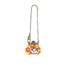 京・レトロ 花柄どうぶつ がまぐちポシェットチャーム 花とねこ | 京・レトロ 京都ホビックス ステッチキット レトロ チャーム 花 フラワー ねこ ネコ 猫