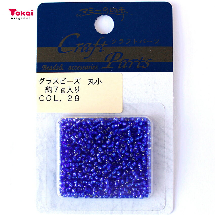 玻璃珠 - マミー グラスビーズ 丸小 col.28 | ビーズ バラ グラス テグス編み ガラス