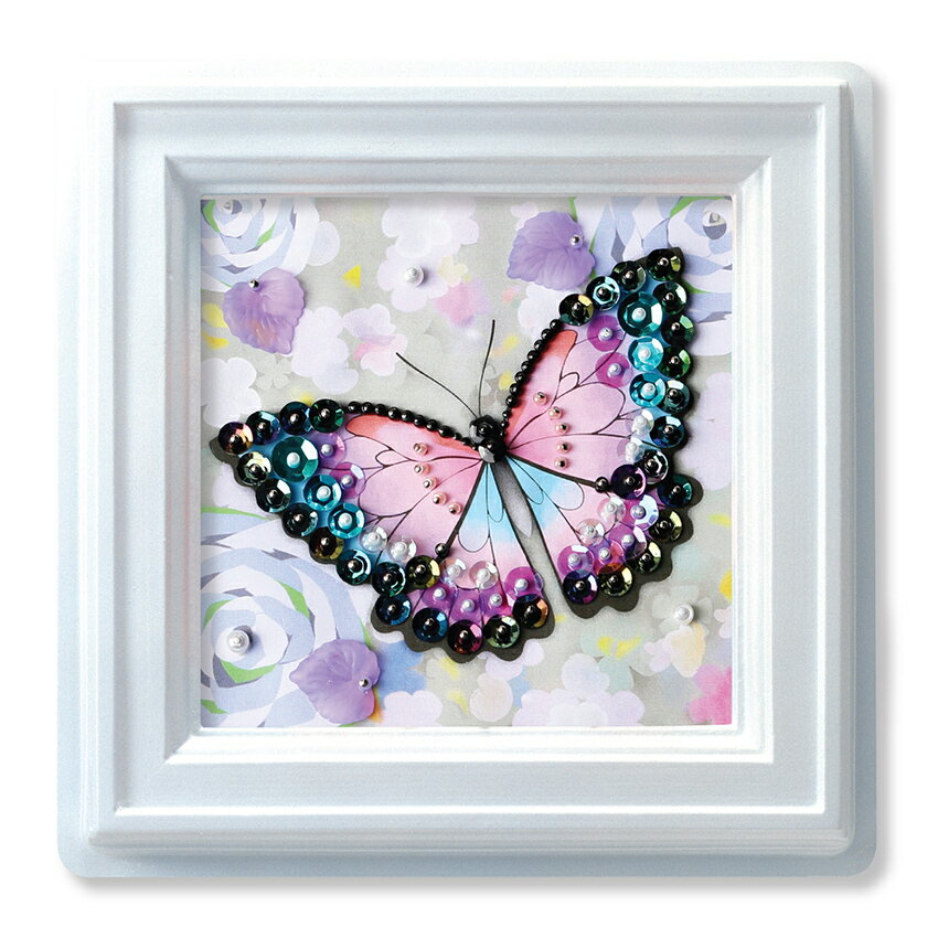 TOHO ビーズキット ミニプッシュ ブリリアントバタフライ G-432 | 子ども 子供 キッズ 小学生 インテリア 初心者 かんたん ビーズ手芸 TOHO