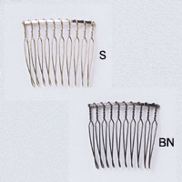 40×35mm1個入り【　カラー表示について　】S　・・・　シルバーBN　・・・　ブラックニッケルビーズ 金具 コーム10 【メール便可】