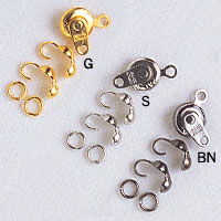 ビーズ 金具 ニューホックセット G・S・BN 【メール便可】 | トーカイ