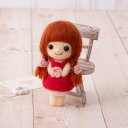 ハマナカ フェルト羊毛でつくる かわいいおんなのこ 赤毛のおんなのこ H441-597/樹 miki | 羊毛キット ニードルフェルト フェルティング 羊毛フェルト 人形 女の子 可愛い ミキ