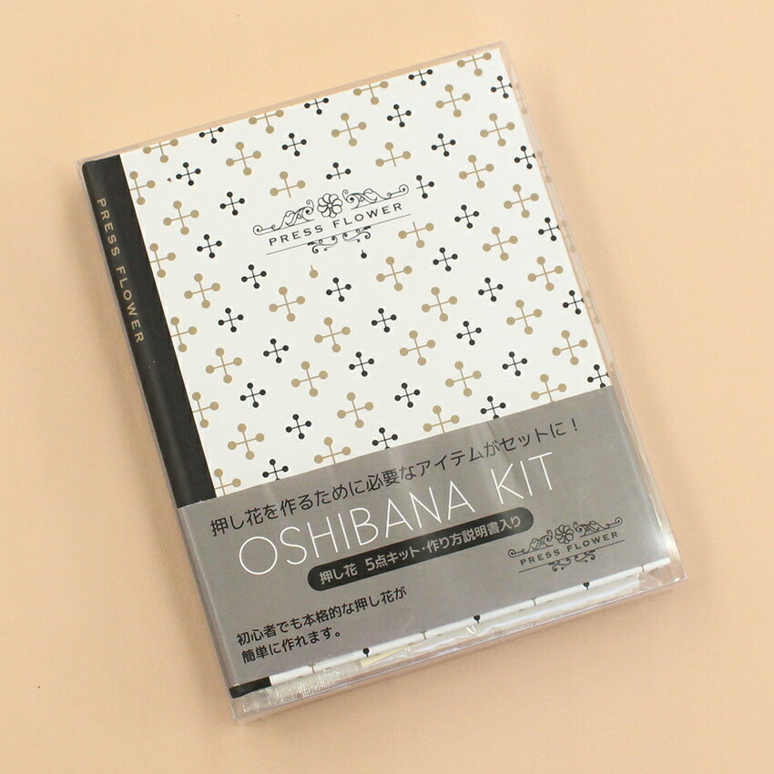 【在庫限り】BOOK型 押し花作成キット 10-3087 | ピクニック ハイキング へ持って行こう おしばな 押花 OSHIBANA 本のカタチのお洒落なセット 可愛い