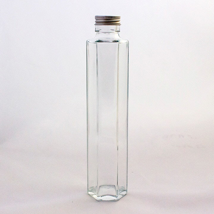 ガラス瓶 正六角形 10-2052 | ハーバリウム 材料 植物標本 正六角形 インテリア ガラス ボトル フラワー 容器 母の日 プレゼント