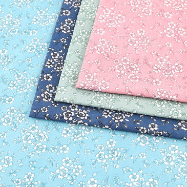 シンプルフラワー ダブルガーゼ 1m単位|切売り 切り売り 生地 布 布地 フラワープリント 花柄 マスク関連 布マスク フラワー柄 綿 マスク 天然素材 コットン コットン100% 綿100% Wガーゼ