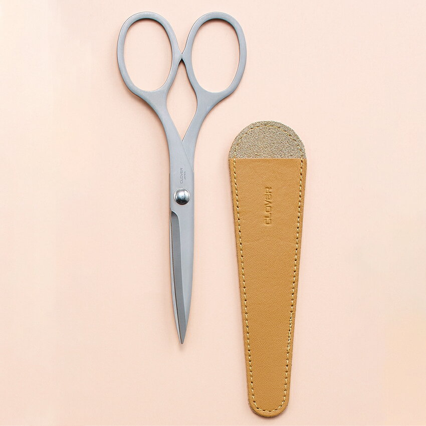 クロバー 手芸ステンレスはさみ シャープル165mm 本革サック付 | Clover はさみ ステンレスはさみ シャープル 裁縫道具 ソーイング道具 本革サック付