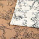 風景画 30スパン ローン 50cm単位|切売り 切り売り 生地 布 布地 ボタニカル柄 植物柄 樹木 大人っぽい エレガント 薄手 薄地 服地 衣料 ウエア ...