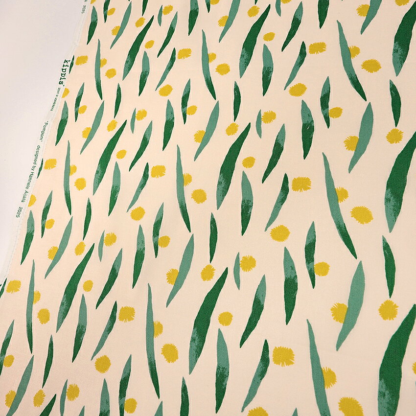 kippis Pompom ポンポン シーチング 50cm カットクロス | 生地 布 布地 はぎれ カ...