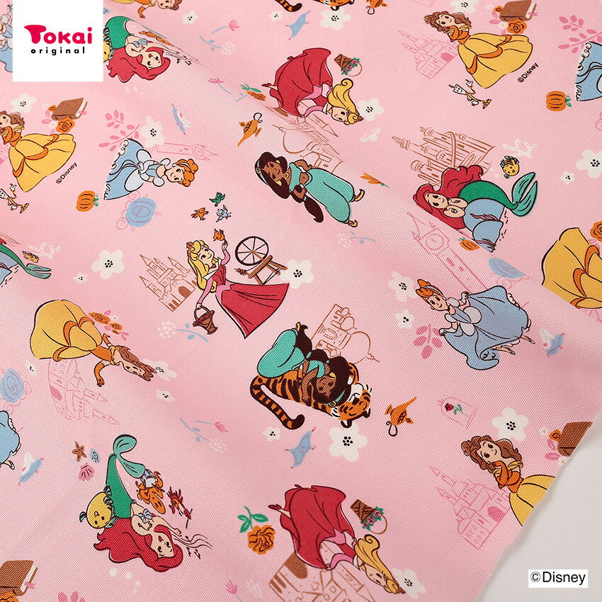 ディズニー プリンセス オックス 50cm単位 切売り 切り売り 生地 布 布地 コットン100％ Disney ディズニー キャラクター かわいい ピンク 普通地 丈夫 入園 入学 新学期 通園 通学 グッズ 男の子 女の子 ◎PUSH キャラ生地◎