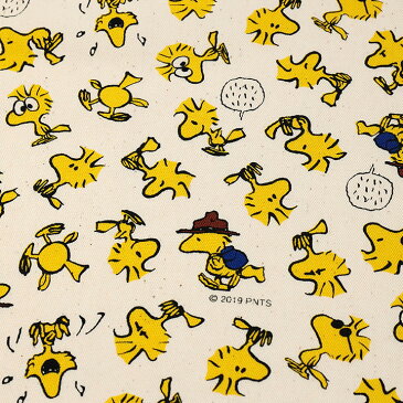 スヌーピー ウッドストック オックス(1m単位)|切売り 切り売り 生地 布 布地 ウッドストック Peanut ピーナッツ スヌーピー キャラ 綿 女の子 男の子 綿100 コットン 入園 入学 袋 バッグ SNOOPY