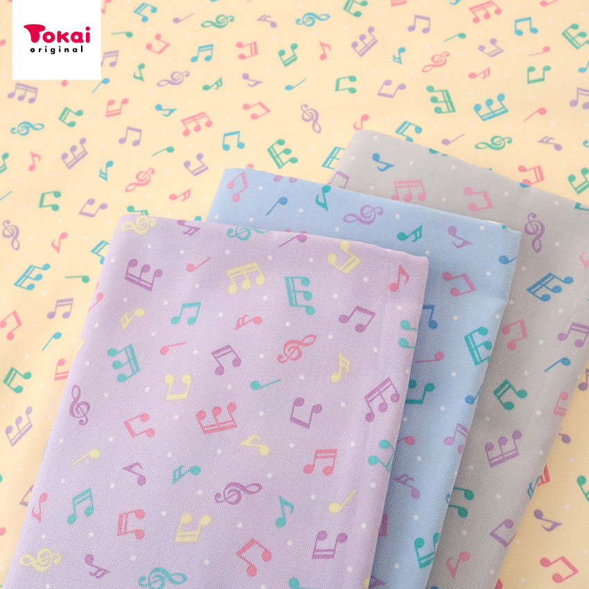 プディング 音符 オックス 1m カットクロス | 生地 布 布地 はぎれ カット布 カットクロス コットン100..