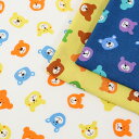 Animal WORLD くまちゃん ブロード 50cm単位 | 切売り 切り売り 生地 布 布地 コットン100% かわいい 入園 入学 通園 通学 グッズ ...