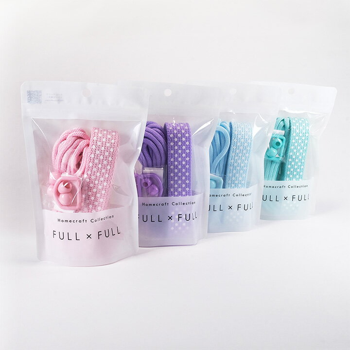 ＼入学PICK／ 材料セット FULL×FULL Dot｜フルフル 持ち手 ひも レッスンバッグ 巾着 お弁当袋 手芸材..