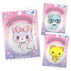 サンリオ ミュークルドリーミー ワッペン みゅー ぺこ すう | サンリオ キャラクター ワッペン アップリケ シール アイロン接着 入園入学 幼稚園 保育園 目印 ハンドメイド