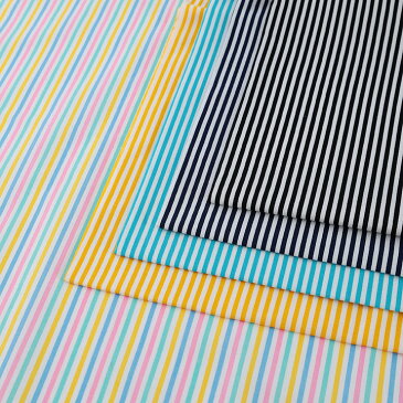 ストライプシーチング(1m単位)|切売り 切り売り 生地 布 布地 ストライプ 縞 コットン 綿 綿100% バッグ 入園 入学 ブラウス シャツ スカート ワンピース キッズ 袋