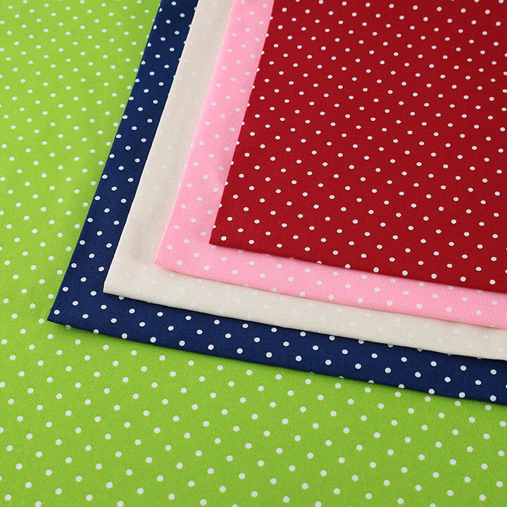 ドットシーチング（50cm単位）｜切売り 切り売り 生地 布 布地 水玉 ドット コットン 綿 綿100％ バッグ 入園 入学 ブラウス シャツ スカート ワンピース キッズ 袋 かわいい