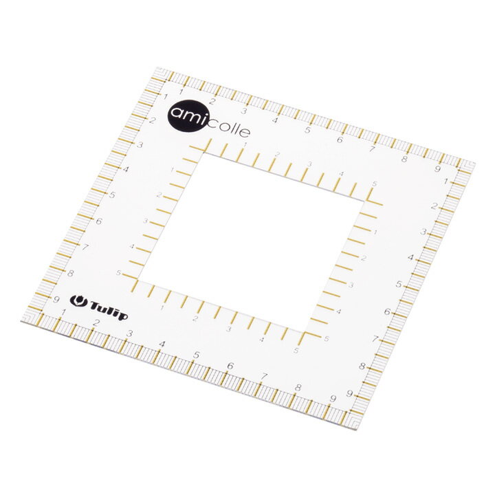 amicolle アミコレ クリアクイックゲージ 【メール便可】 | 手芸 手芸用品 道具 編物 編みもの 手作り ハンドメイド ゲージ 便利グッズ 編み物用品 編み物グッズのサムネイル