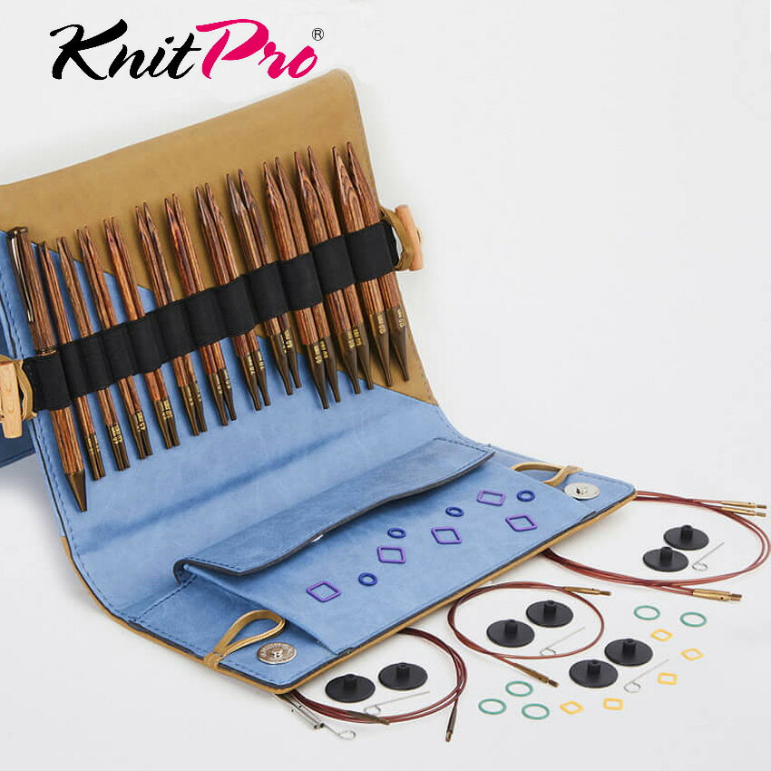 KnitPro Ginger(ニットプロジンジャー)5インチ(約13cm)付け替え輪針リーガルセット 31281｜編針 手編み..