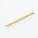 【在庫限り】メタルパイプ直 約2×30mm ゴールド 2個入り