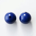 【在庫限り】CraftCafe アクリルビーズ ラウンド 14mm レトロカラー ネイビー 2個入り トーカイ