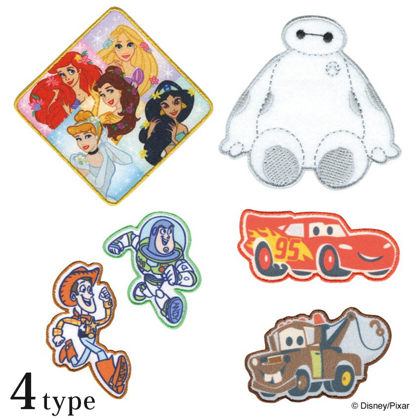 乐天商城 - ディズニー ワッペン シール アイロン 接着 両用タイプ | 2WAYワッペン キャラクター 目印 入園入学 通園通学 アップリケ Disney
