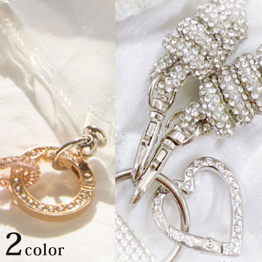 乐天商城 - 清原 ネロリローズ Nerori Rose キラキラストーン カラビナ大 外径33.5mm ハート | カラビナ キラキラ 33.5mm 手芸 手作り ハンドメイド きらきら キラキラストーン カラビナ大