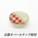 ねんど デコパテシリーズ 京・UVジュエリー 帯留め 市松・赤 【メール便可】