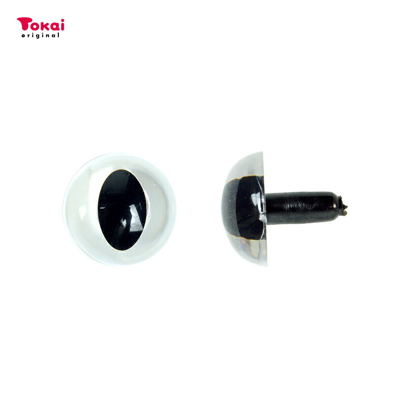 キャット・アイ 18mm クリア 2ケ入り | 羊毛フェルト フェルト羊毛 フェルトマスコット ぬいぐるみ あ..