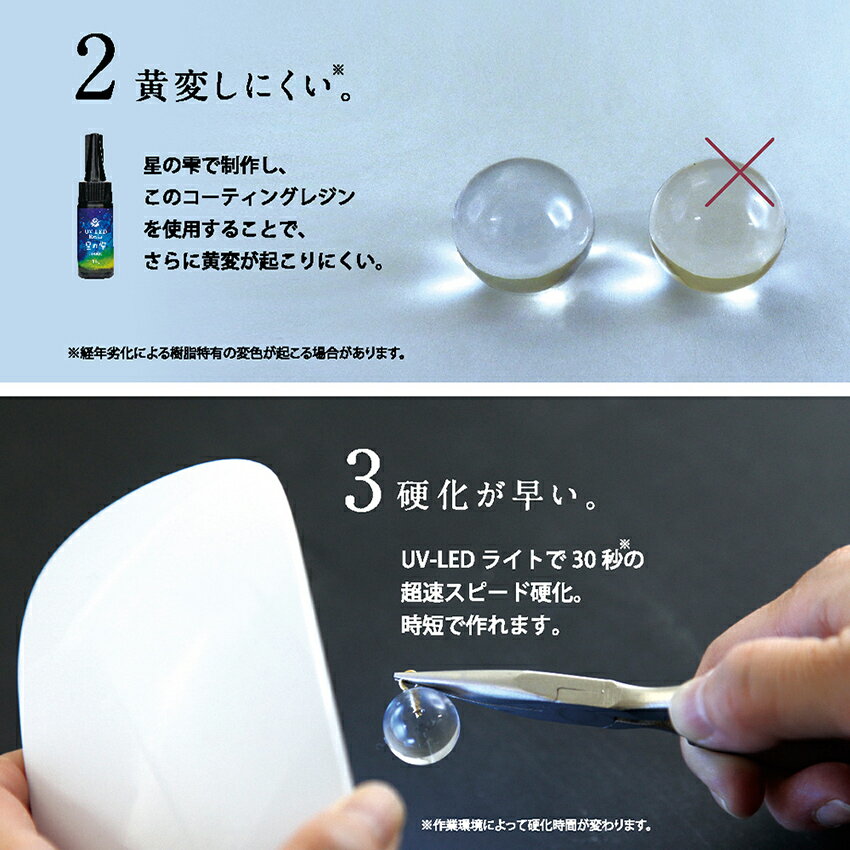 パジコ UV-LED コーティングレジン 星の雫 グロス 10g | レジン レジン液 コーティ...