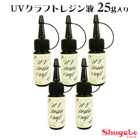 清原 UVクラフトレジン液 25g入り 5本セット | レジン レジン液 UVレジン液 紫外線硬化 レジンクラフト ハンドメイド アクセサリー