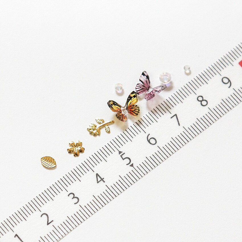 ビジュクレール 蝶々ミックス 約1.2g | レジン 封入 ネイル 蝶 ちょうちょ 蝶々ミックス メタルパーツ ラインストーン 蝶々パーツ 上品 おしゃれの商品画像 3