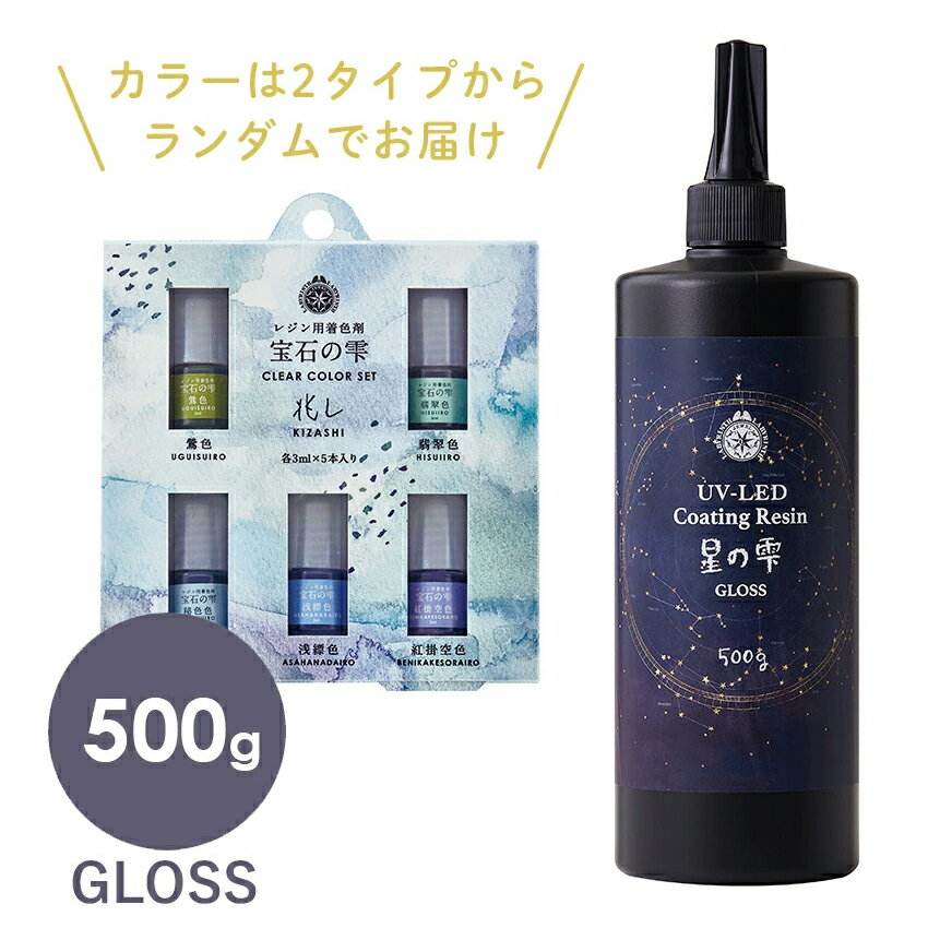 20%OFF パジコ UV-LED コーティング レジン 星の雫 グロス 500g | レジン液 コーティング コーティング液 PADICO 星の雫 500g 大容量 グロス つや ツヤ