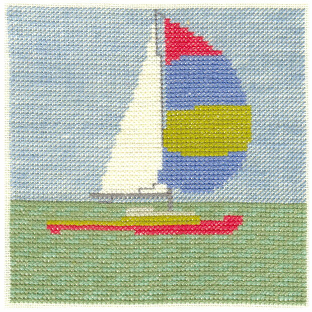 樂天商城 - 刺繍キット Haandarbejdets Fremme フレメ 30-6255 ヨット 【メール便可】クロスステッチキット 海 夏
