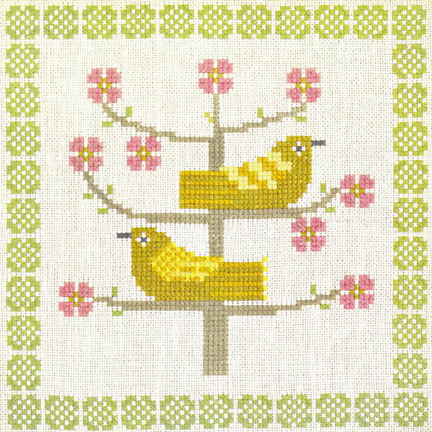 乐天商城 - 刺繍キット フレメ 17-3581 鳩 Friends 【メール便可】クロスステッチ キット 鳥