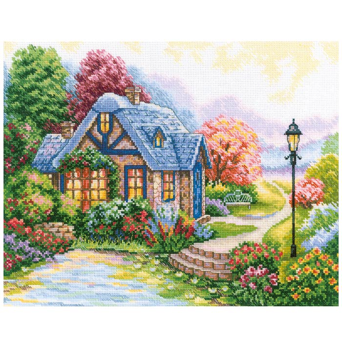 【冬刺繍P15】 刺繍 刺しゅう輸入キット RTO Home sweet home