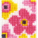 刺繍 刺しゅうキット オリムパス 北欧のかわいいクロスステッチ ストラップ アクリルケースタイプ フラワー 【メール便可】