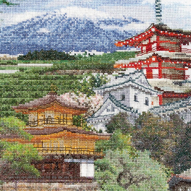 刺繍 刺しゅう 輸入キット Thea GOUVERNEUR Japan（日本） White Aida オランダ製