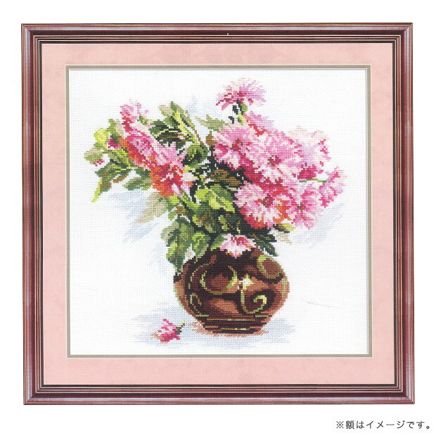 刺繍 刺しゅう 輸入キット ALISA 2-09 Blooming garden. Chrysanthemums 庭に咲い...