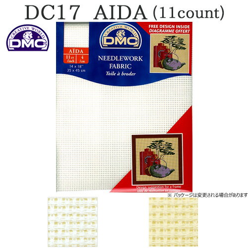 刺繍 刺しゅう布 DMC DC17 11カウント 35×45cm 【メール便可】