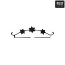 Deco hanger stars 21cm 黒 星3つ 【メール便可 クリスマス 飾り ハンガー かわいい タペストリー 壁 壁飾り 壁掛け オーナメント クリスマスオーナメント 手作り 手芸 飾り付け 手芸用品 スター クリスマスかざり おしゃれ