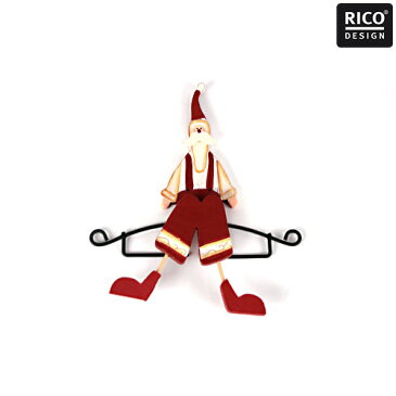 Deco hanger santa claus 11cm 木製サンタ | クリスマス 飾り ハンガー かわいい タペストリー 壁 壁飾り 壁掛け オーナメント サンタクロース サンタ クリスマスオーナメント 手作り 手芸 飾り付け 手芸用品 クリスマスかざり おしゃれ