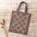 刺繍 COSMO ボタニカル刺しゅう No.92905 黄色いお花のミニトート バッグ|フランス刺繍 刺しゅう ハンドメイド キット