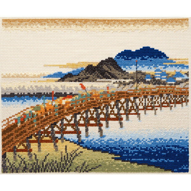 刺繍 刺しゅうキット オリムパス 日本名所絵百選シリーズ 岡崎（矢矧之橋）