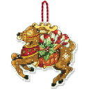 ◎注目輸入刺繍!◎ 刺繍 輸入キット Dimensions クリスマスオーナメントキット Reindeer Ornament 【メール便可】